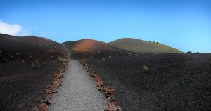 Weg zum Vulkan La Palma